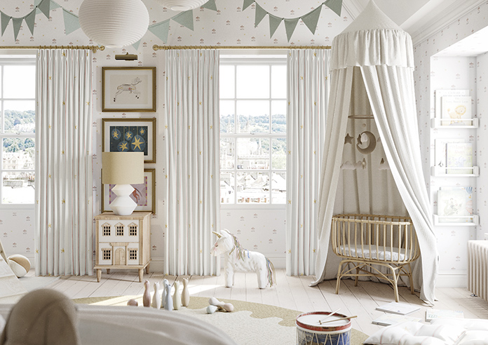 Merrily, Merry Stripy Fairground - Made to Measure Curtains - Image 3